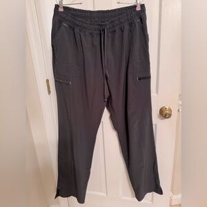 Scrubstar scrub pants pewter L women’s drawstring and spandex